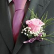 PURPLE ROSE BUTTONHOLE 2